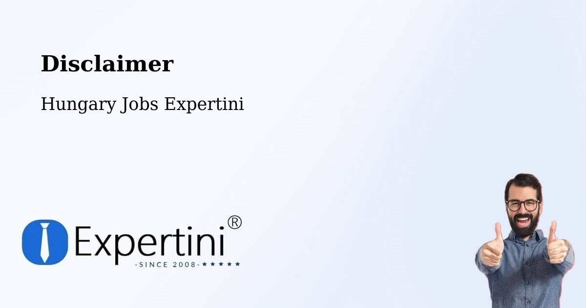 Disclaimer – Szarvas - Hungary Jobs Expertini